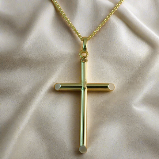 14K Gold Cross - Katerina Roukouna