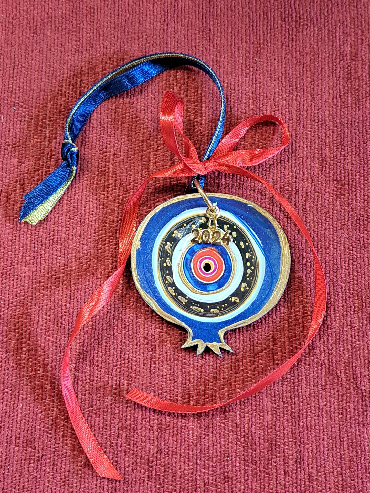 Blue pomegranate evil eye 2024