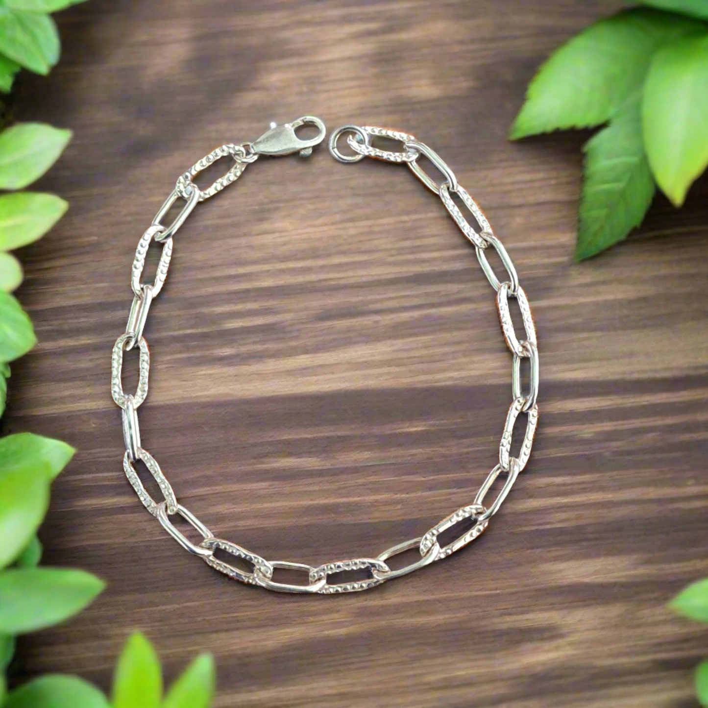 Sterling silver bracelet- chain - Katerina Roukouna