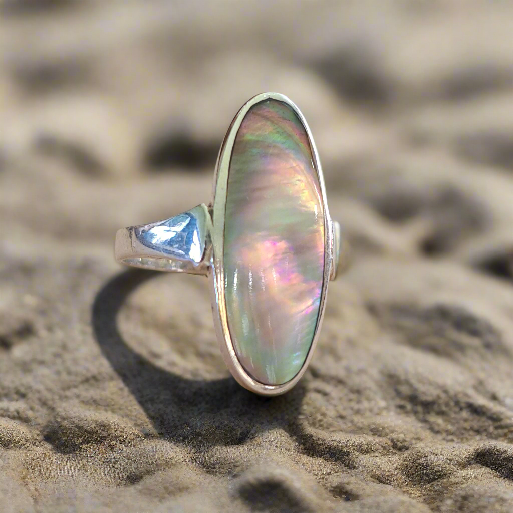 Abalone sterling silver pendant
