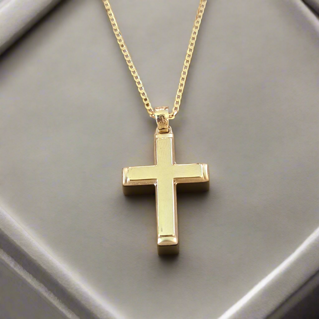 14K Gold cross - Katerina Roukouna