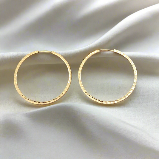 18K Gold Hoops - Katerina Roukouna