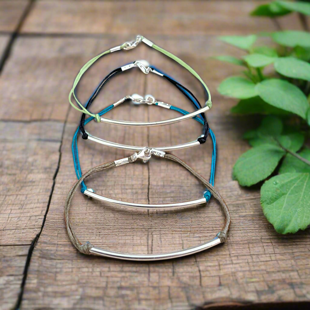 Line- sterling silver bracelet - Katerina Roukouna