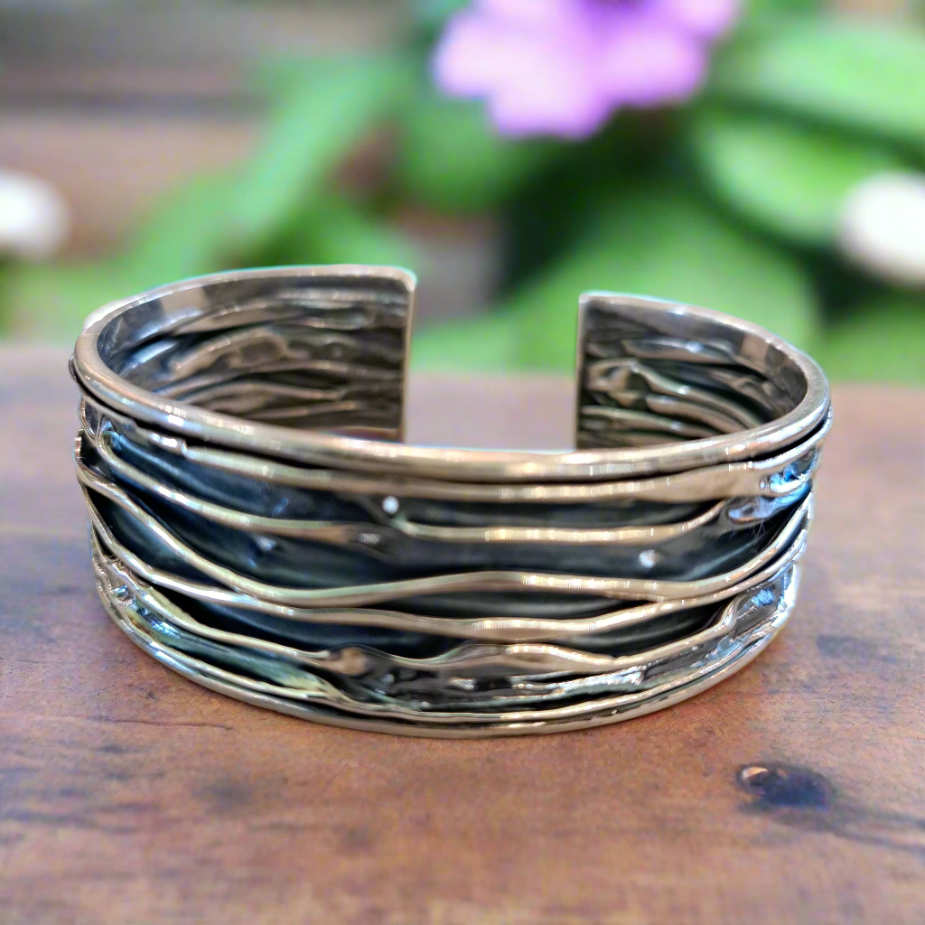 Handmade vintage sterling silver bracelet