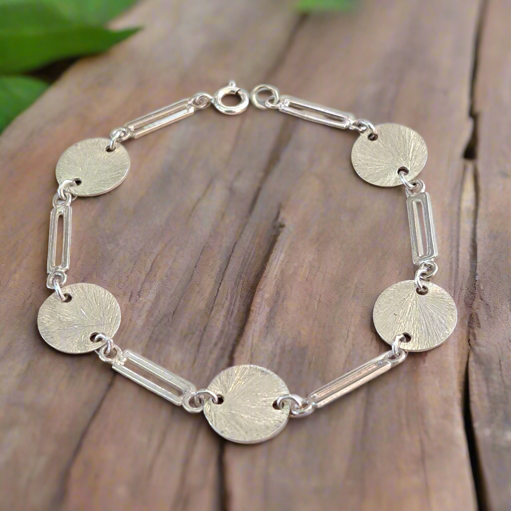 Handmade sterling silver bracelet - Katerina Roukouna