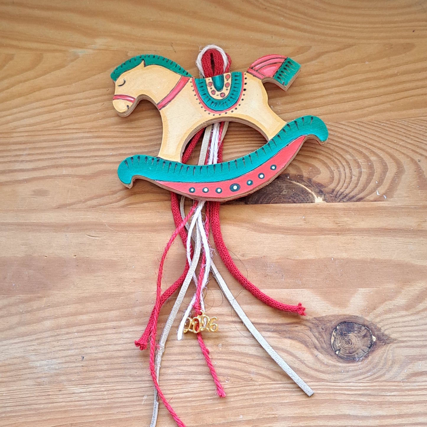 Horse wooden toy- lucky charm- 2026