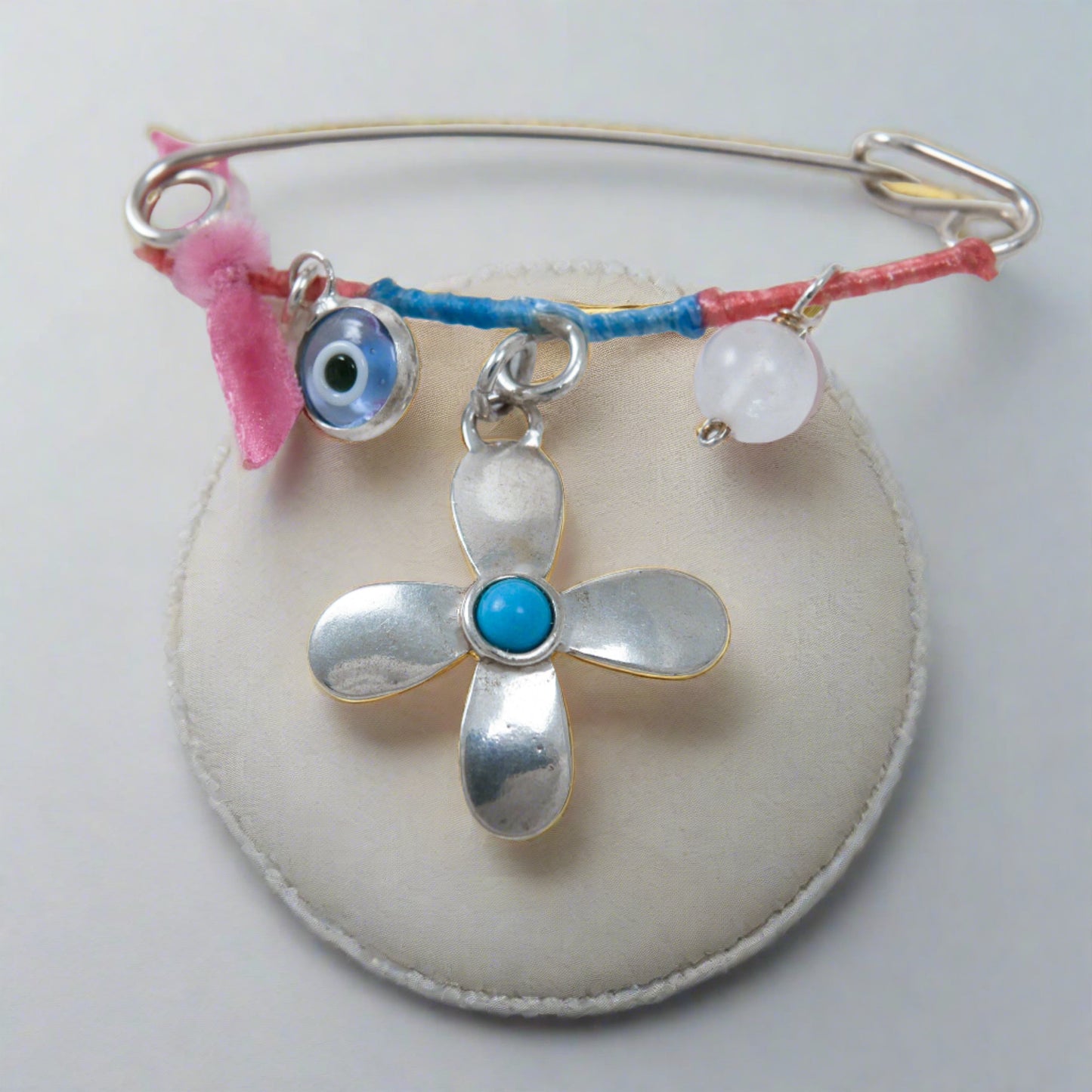 Baby Pin Charm - Cross - Katerina Roukouna