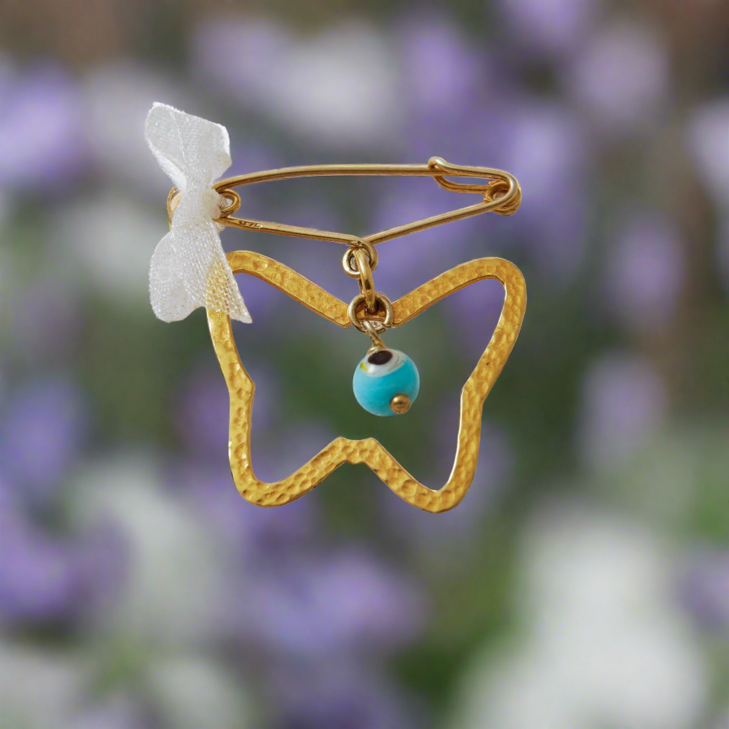 14K Gold Baby Pin - Butterfly (II) - Katerina Roukouna