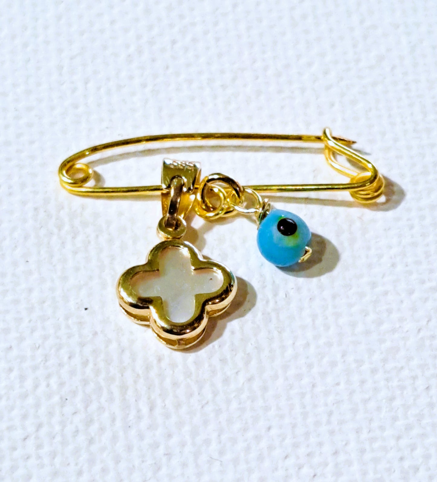14K Gold cross Baby pin