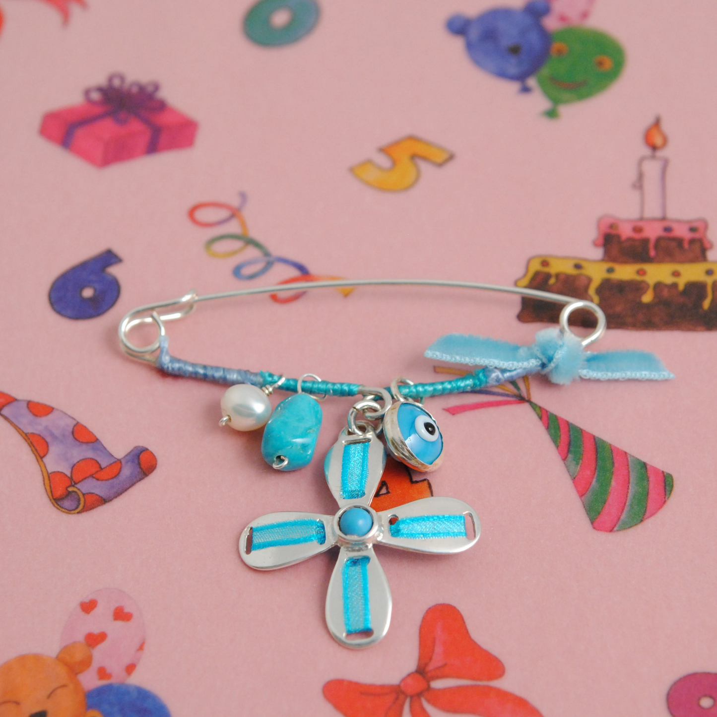 Baby cross lucky charm - Katerina Roukouna