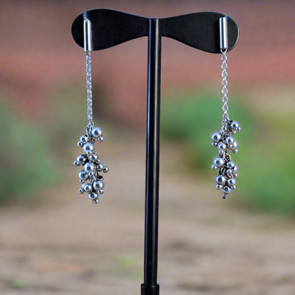 "Grapes" sterling silver earrings