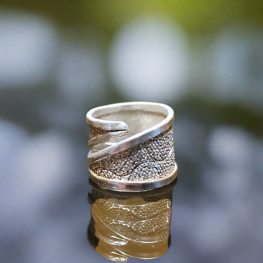 Egraved silver ring - Katerina Roukouna