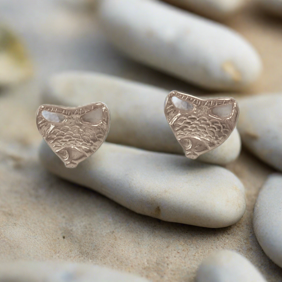 Medium Fish Stud Earrings - Katerina Roukouna