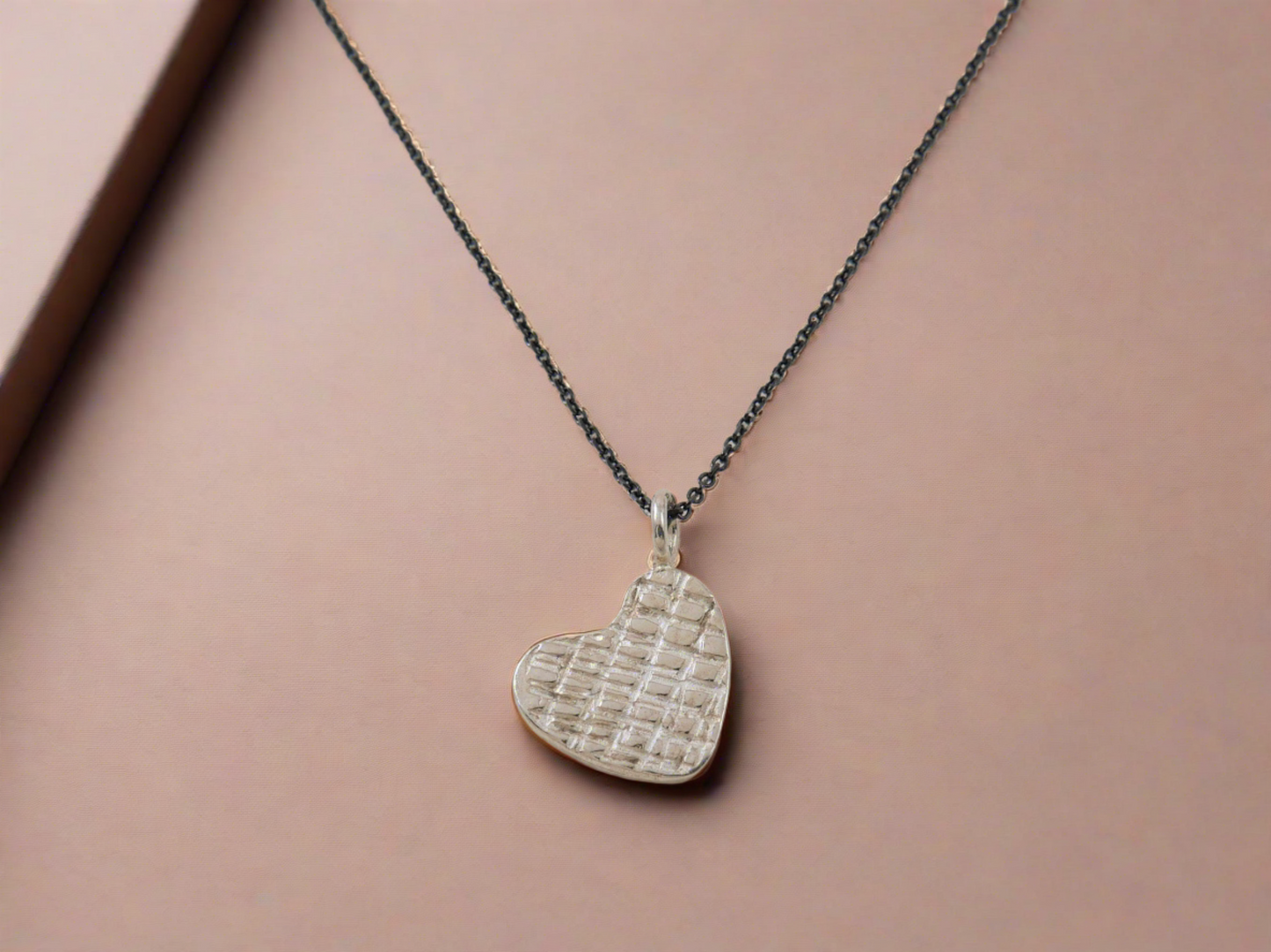 Textured Heart Necklace