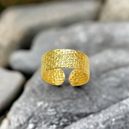 PATH gold plated silver ring
