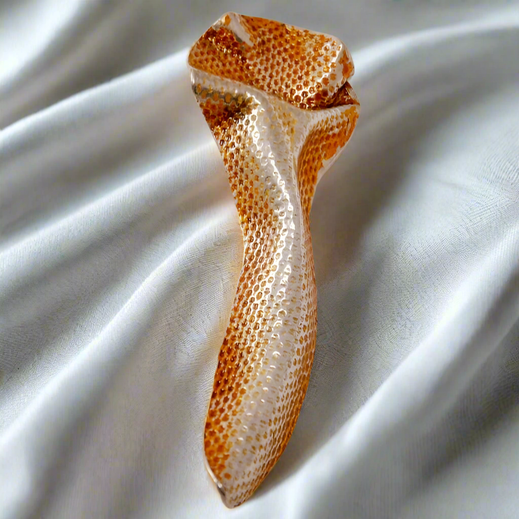 Sterling silver broach-Colored and Textured Fold (II) -