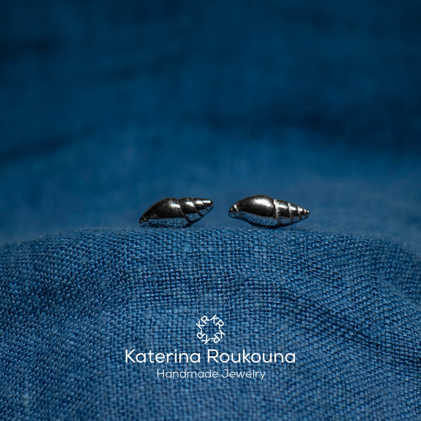 Tiny Seashell Stud Earrings - Katerina Roukouna