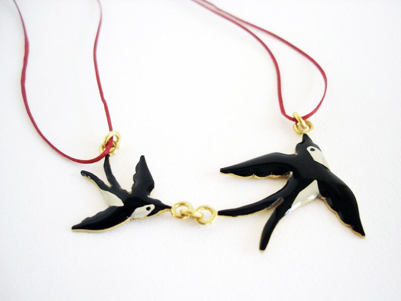Swallow necklace - Katerina Roukouna