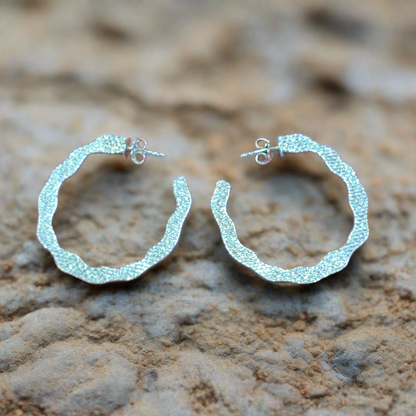 Tiny Roe Sterling silver earrings
