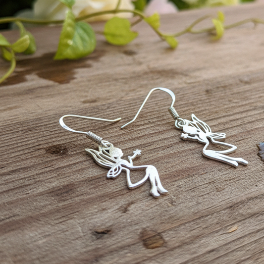 Sterling silver fairies earrings - Katerina Roukouna