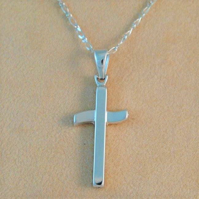 18k White gold Cross