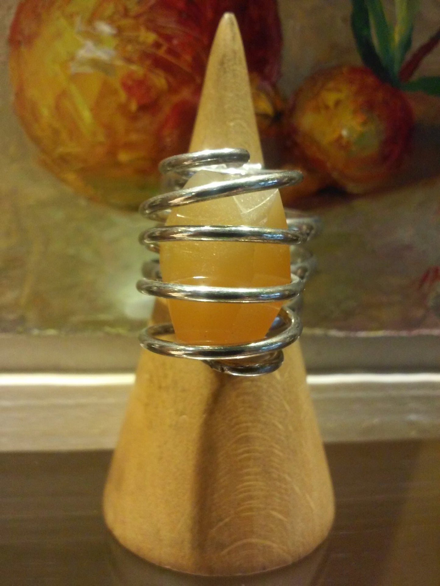 Cornelian sterling silver ring - Katerina Roukouna