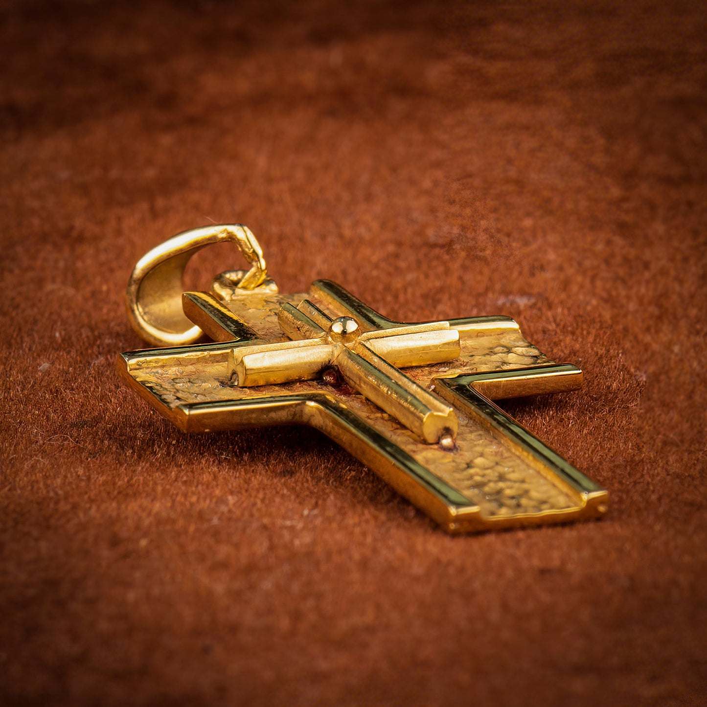 Handmade 14K (double) Cross - Katerina Roukouna