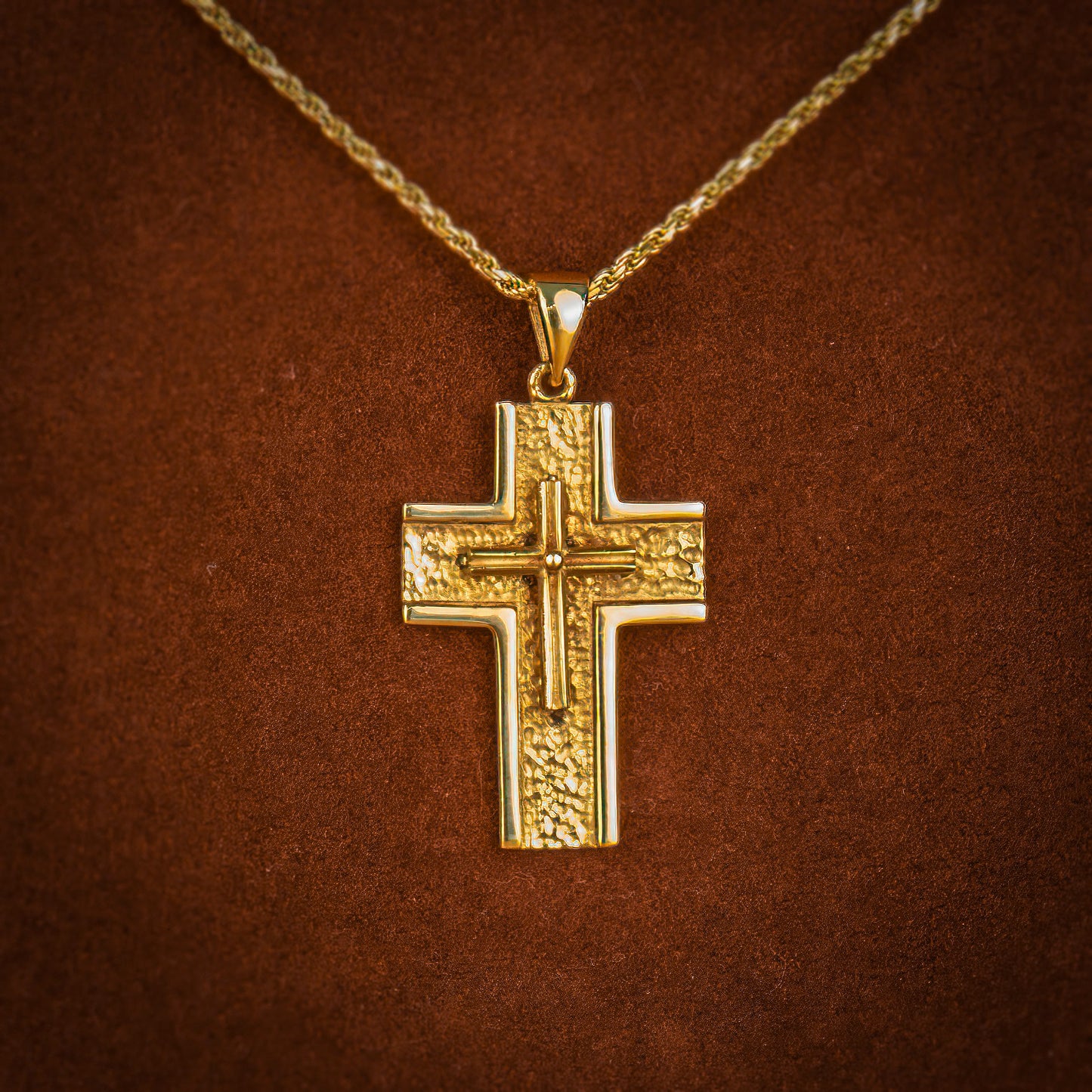 Handmade 18k (double) Cross