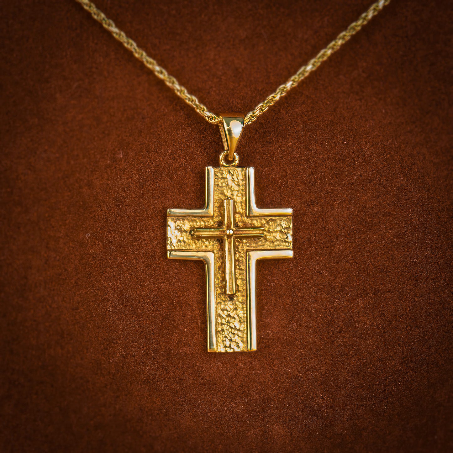 Handmade 14K (double) Cross