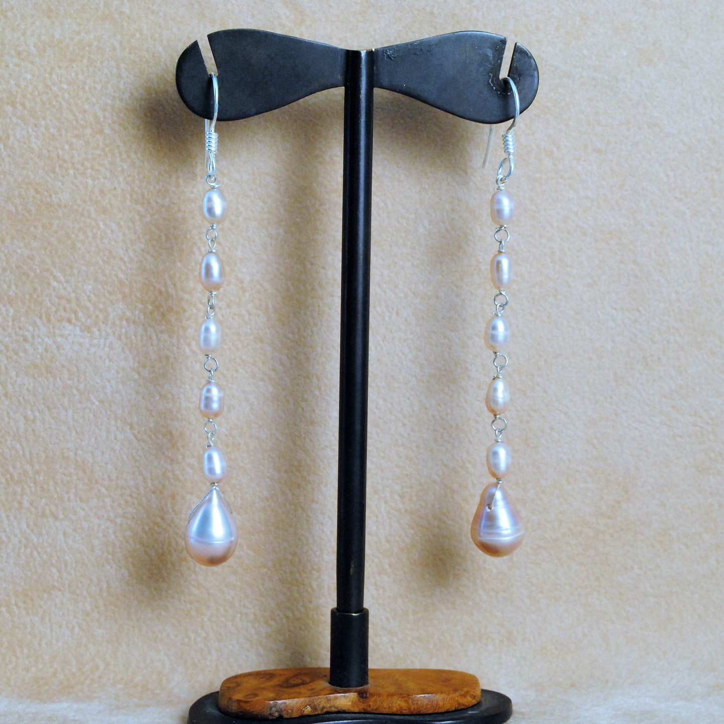 Pearls sterling silver earrings - Katerina Roukouna