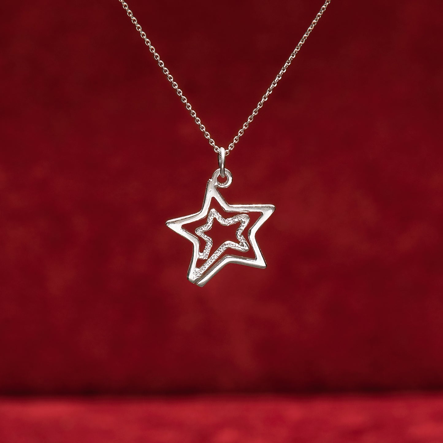 Double star pendant