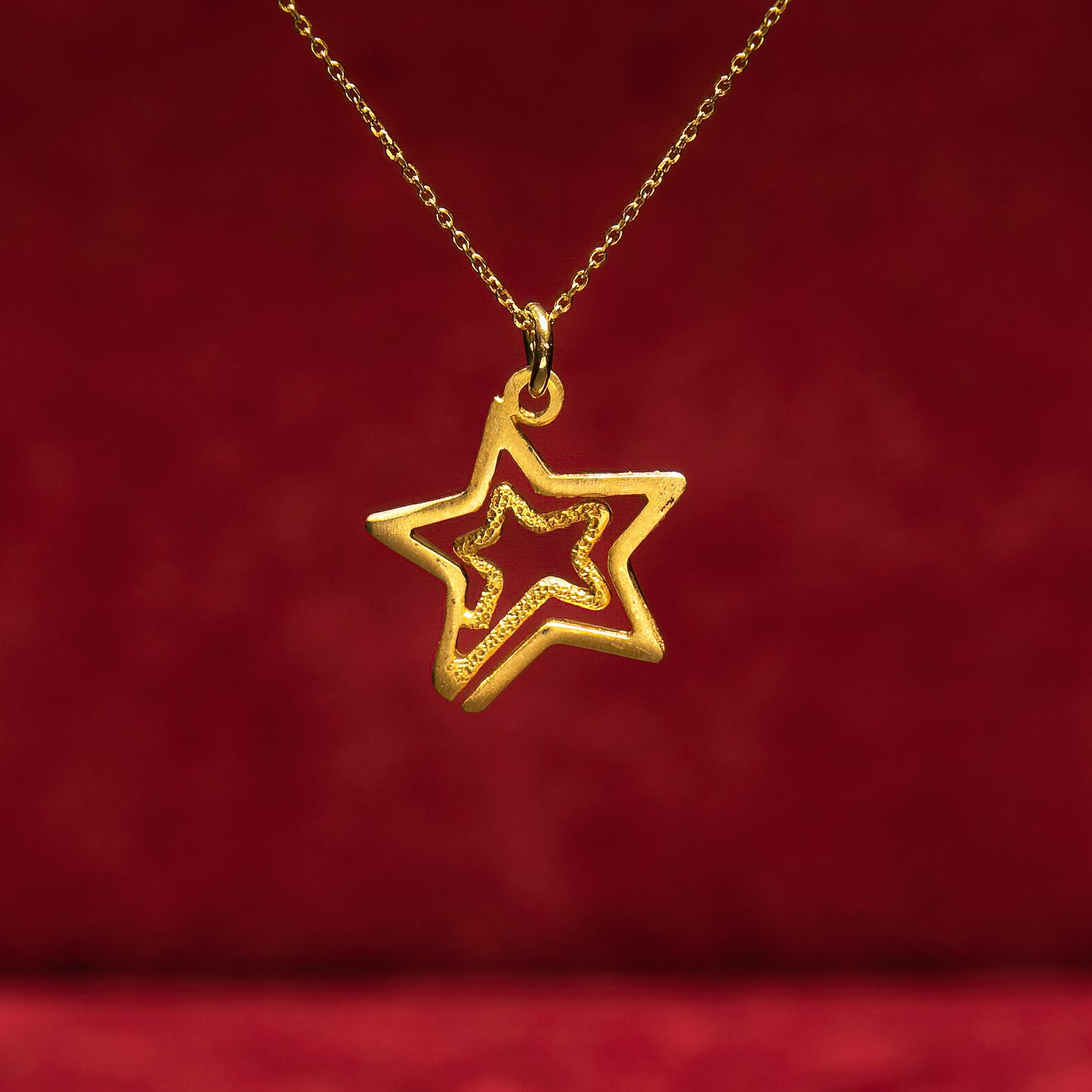 Double star pendant