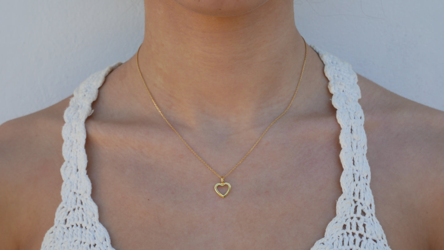 Tiny heart (II) goldplated necklace