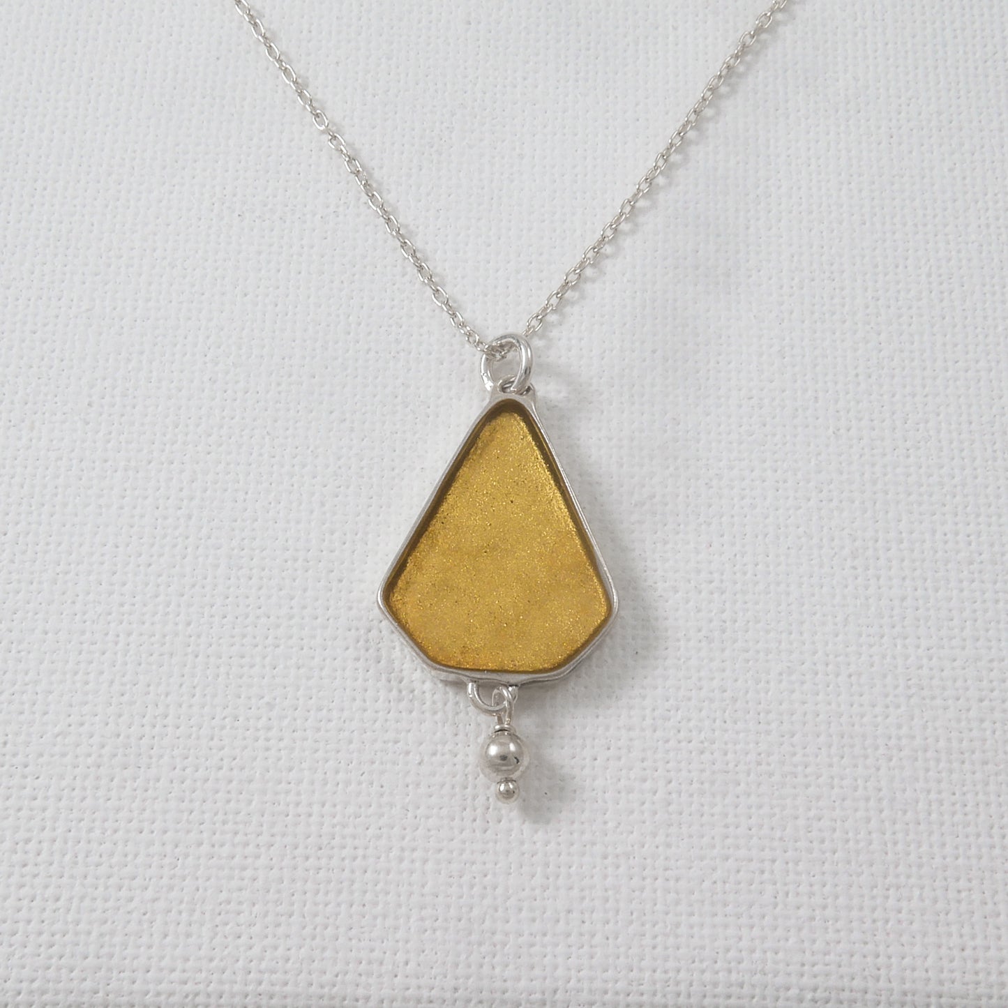 Golden Geometrical Pendant - Katerina Roukouna
