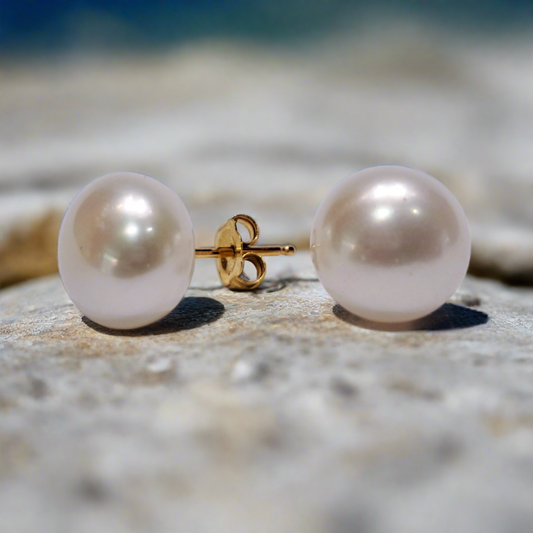 18K Gold earrings with pearls (II)