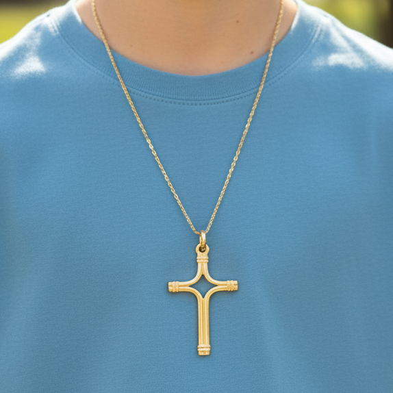 18Κ Gold Cross - Katerina Roukouna
