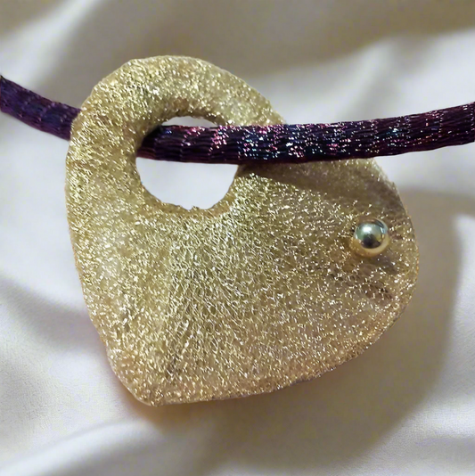 Handmade 18K Gold Heart pendant