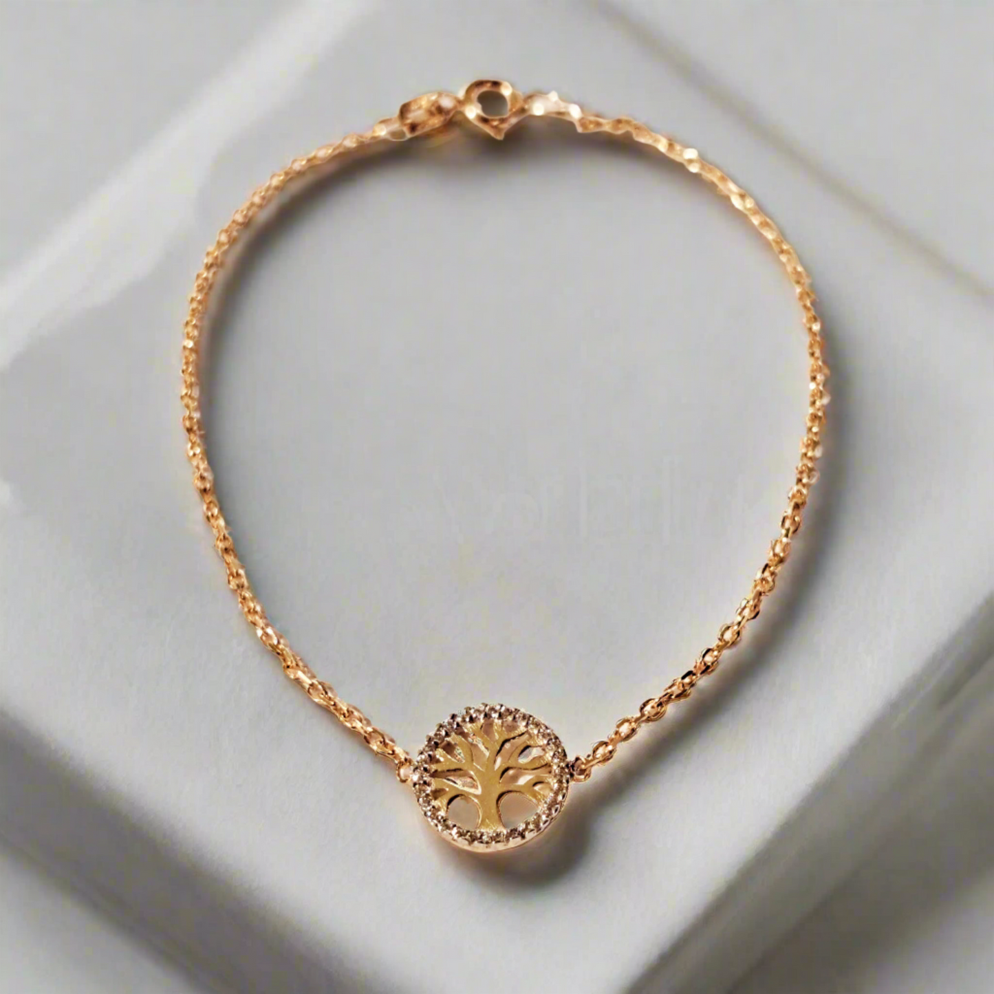 Tree of life 14K gold bracelet