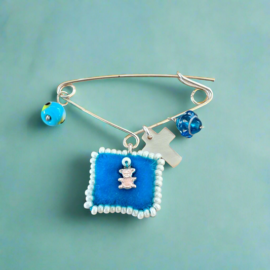 Bay boy pin -blue  lucky charm