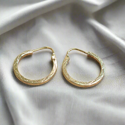 18K Gold Hoops