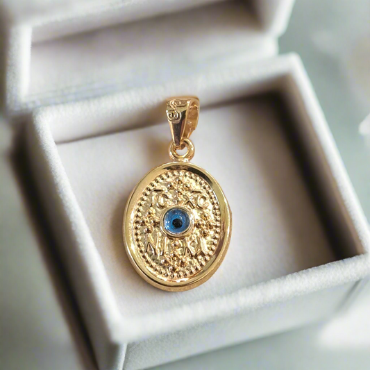 Oval 9K Byzantine pendant