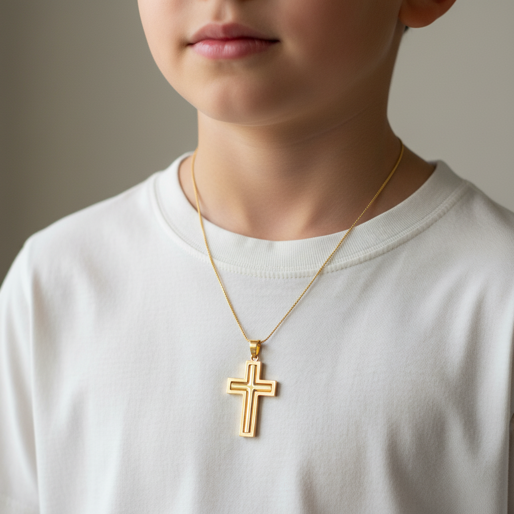 14K  Gold cross- (II) - Katerina Roukouna