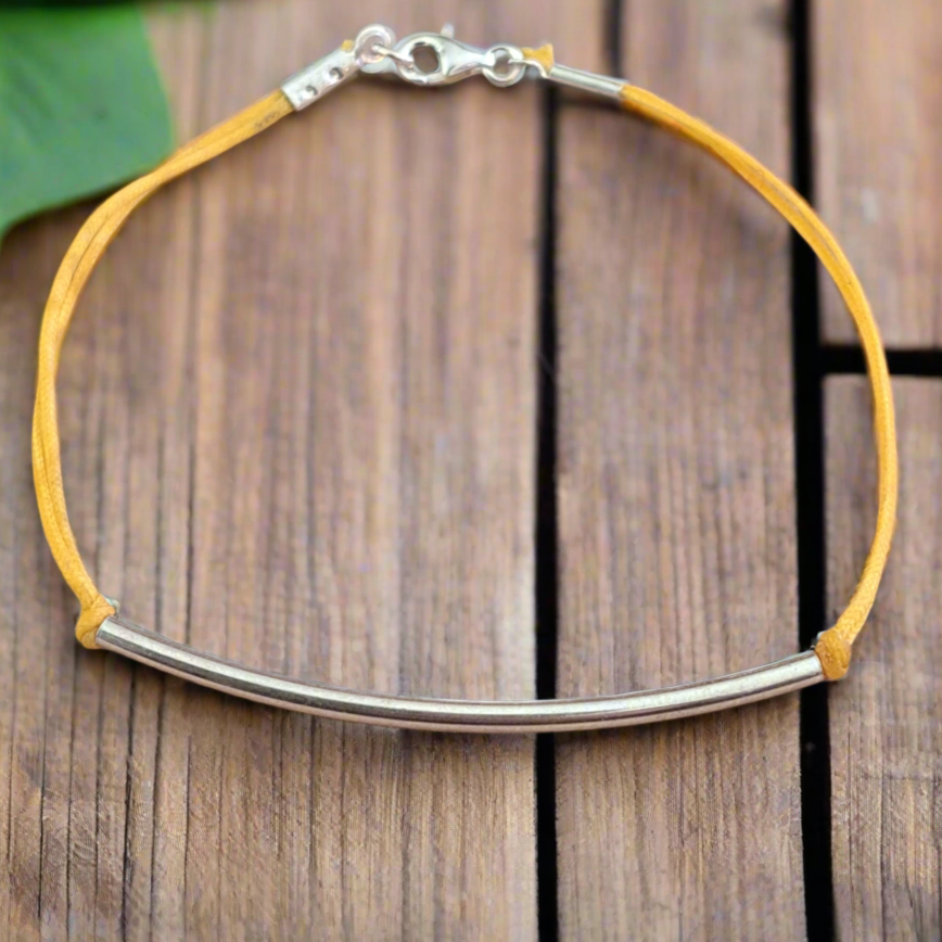 Line- sterling silver bracelet