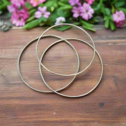 Sterling silver bangle bracelet