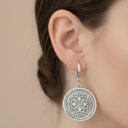 Hoops with round -art nouveau round elements