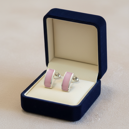 Sterling silver earrings with mother of pearl