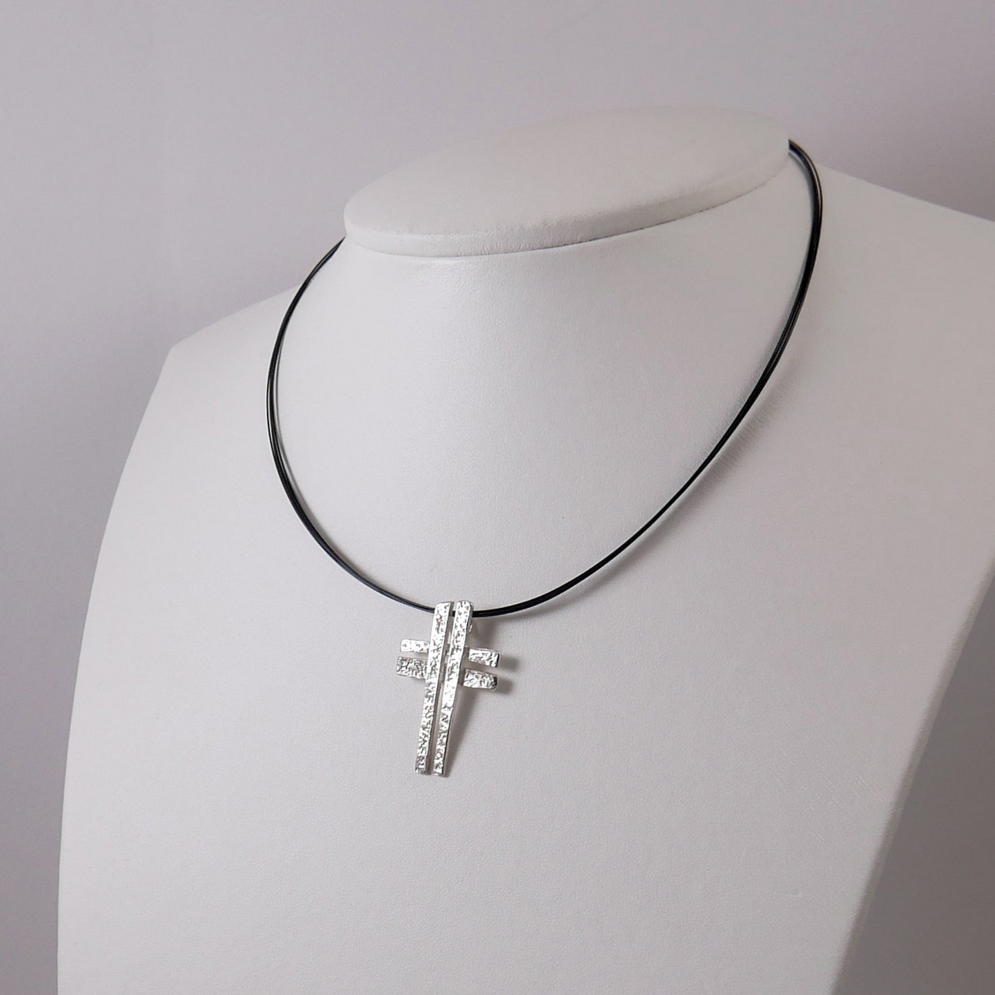 Double Designed  silver Cross