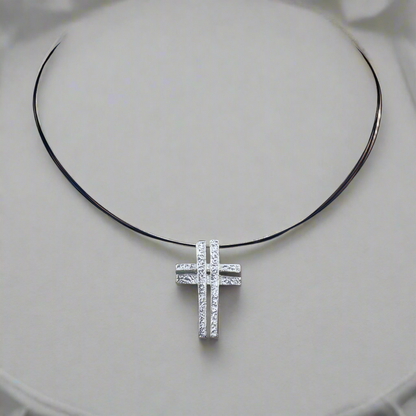 Double Designed  silver Cross