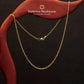 14K Gold - twist and shinny chain