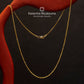 18K Gold byzantine shiny chain